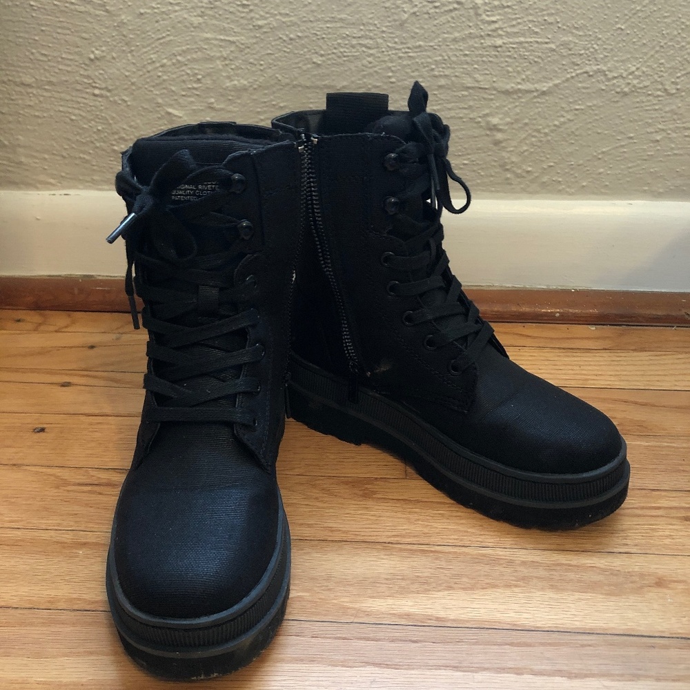 Black Levi combat boots